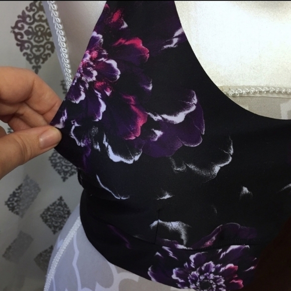 COPY - Athletic works Vibrant Floral Print Sports Bra - Picture 4 of 5